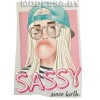 40142.11.0.5 переводная аппликация на одежду "SASSY since birth" 220х155мм