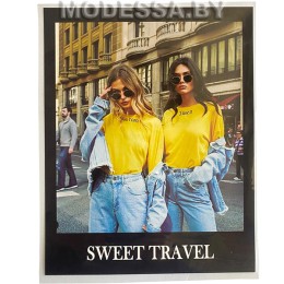40142.11.0.5 переводная аппликация на одежду "Sweet travel" 220х175мм 