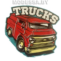 40142.7.0.3 переводная аппликация на одежду "Trucks" 150х143мм