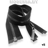 Молния мелалл тип 5 40см 1бегунок Ц:Чёрный BN 
