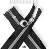 Молния спираль тип5 16см 1бегунок Ц:Черный