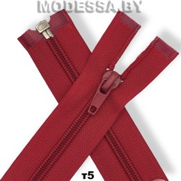 Молния спираль тип5 40см 1бегунок Ц:Красный