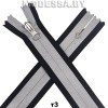 Молния спираль тип3 20см 1бегунок Ц:Черный