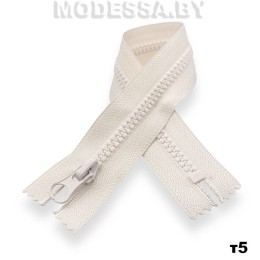 застежка молния с пластиковыми зубцами тип 5 30 см Ц:031 Бежевый
