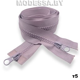 застежка молния с пластиковыми зубцами тип 5 110 см Ц:245 Сирень