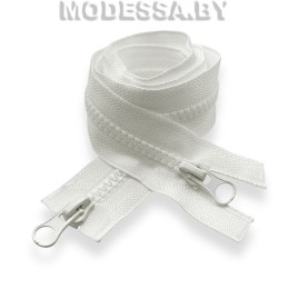 застежка-молния с зубцами из пластмассы тип 5 90 см 2 бег. Ц:D030 Молочный