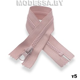 застежка молния с пластиковыми зубцами тип 5 30 см Ц:344 Розовый
