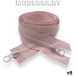 застежка молния с пластиковыми зубцами тип 5 110 см Ц:344 Розовый