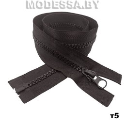 застежка-молния с зубцами из пластмассы тип 5 65 см Ц:088 Коричневый 