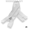 застежка-молния с пластиковыми зубцами тип 5 25 см Ц:Белый