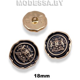 075-18 XT-B пуговица из недрагоценного металла 18мм Ц:BG