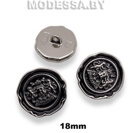 075-18 XT-B пуговица из недрагоценного металла 18мм Ц:BN