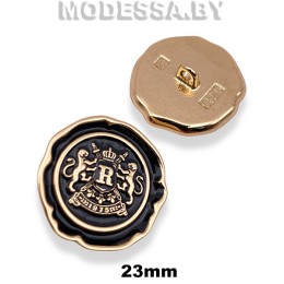 075-23 XT-B пуговица из недрагоценного металла 23мм Ц:BG