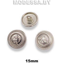 160-15 XT-B пуговица из недрагоценного металла 15мм Ц:Nickel