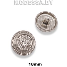 160-18XT-B пуговица из недрагоценного металла 18мм Ц:Nickel