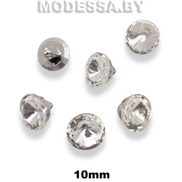3710-JRB-A пуговица из недрагоценного металла со вставками из страз 10мм Ц:Crystal