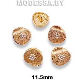 5638-11.5 F пуговица из недрагоценного металла 11.5мм Ц:Gold