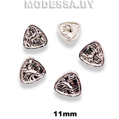 5923-11P пуговица из недрагоценного металла 11мм Ц:Nickel