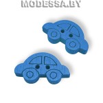 049D-TH украшение деревянное машинка Синий 21х12мм