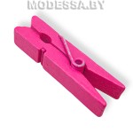 Прищепка деревянная дек. 3,5*0,7см Ц:6 Розовый 