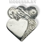 2403 Пряжка металлическая Ц:Никель 40х32мм