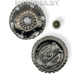 2549 Пряжка металлическая Ц:Оксид d25мм