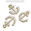 02204 украшение мет. "Якорь" Ц: Белый 2 18х15см