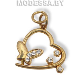 04825 укр из недраг мет Сердце ц: Золото 25х23см