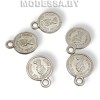 2564 АС украшение мет. "монетка" Ц: Никель 14х11мм