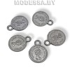 2564 АС украшение мет. "монетка" Ц: Оксид 14х11мм