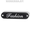 2981 P бирка металлическая Fashion Ц:B 35х9мм