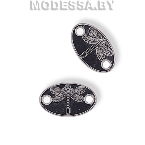 3038 P бирка металлическая 9*15mm Ц:BN