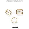 Кольца, крючки, рамки 10mm металлические золото 