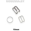 Кольца, крючки, рамки 10mm металлические никель