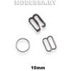 Кольца, крючки, рамки 10mm металлические черный никель