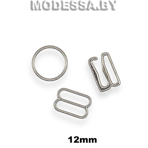 Кольца, крючки, рамки 12mm металлические никель