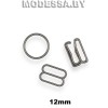 Кольца, крючки, рамки 12mm металлические черный никель
