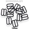 1208-B рамка-регулятор для белья из недрагоценного металла Ц:Чёрный 12мм