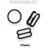 Кольца, крючки, рамки 15mm металлические черные