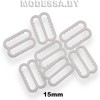 1508-S рамка для белья пластмасса с зубцами Ц:Белый 15мм