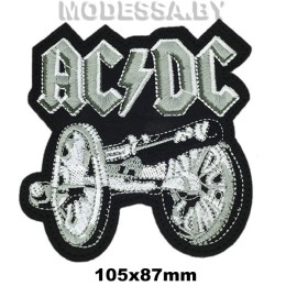 40233.А 053 аппликации текстильные вышитые "ACDC" 105х87мм