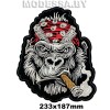 40233.N.16 аппликации текстильные вышитые Ц:Красный 223х187мм