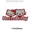 796 Нашивка "Hello Kitty" Ц:Красный