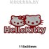 796 Нашивка "Hello Kitty" Ц:Красный