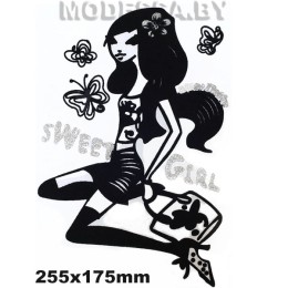 6504 С Аппликация "Девушка Sweet Girl"