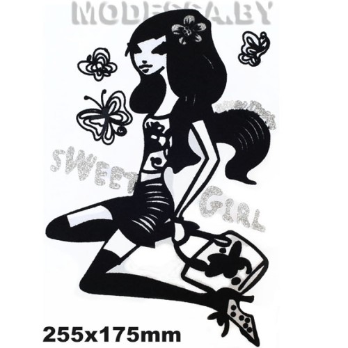 6504 С Аппликация "Девушка Sweet Girl"