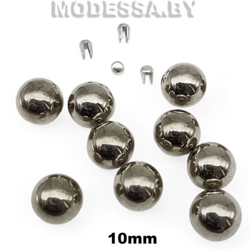 Бусина пластм. б/отверстия d10мм BN