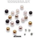 Бусина пластм. б/отверстия d5мм 