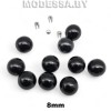 Бусина пластм. б/отверстия d8мм Ц:17 Чёрный