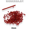 Бисер стеклянный 2мм Ц:25 Красный
